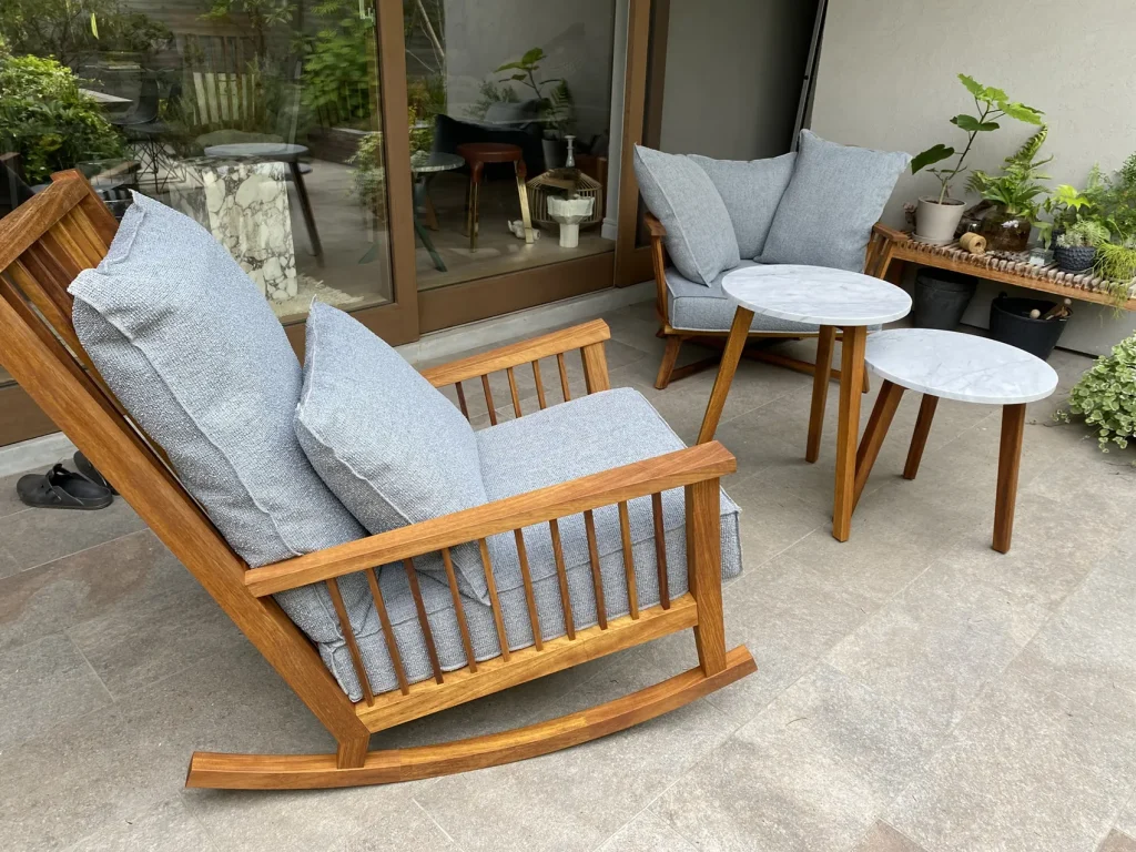 Gervasoni INOUT ラウンジチェア・ロッキングチェア・コーヒーテーブル