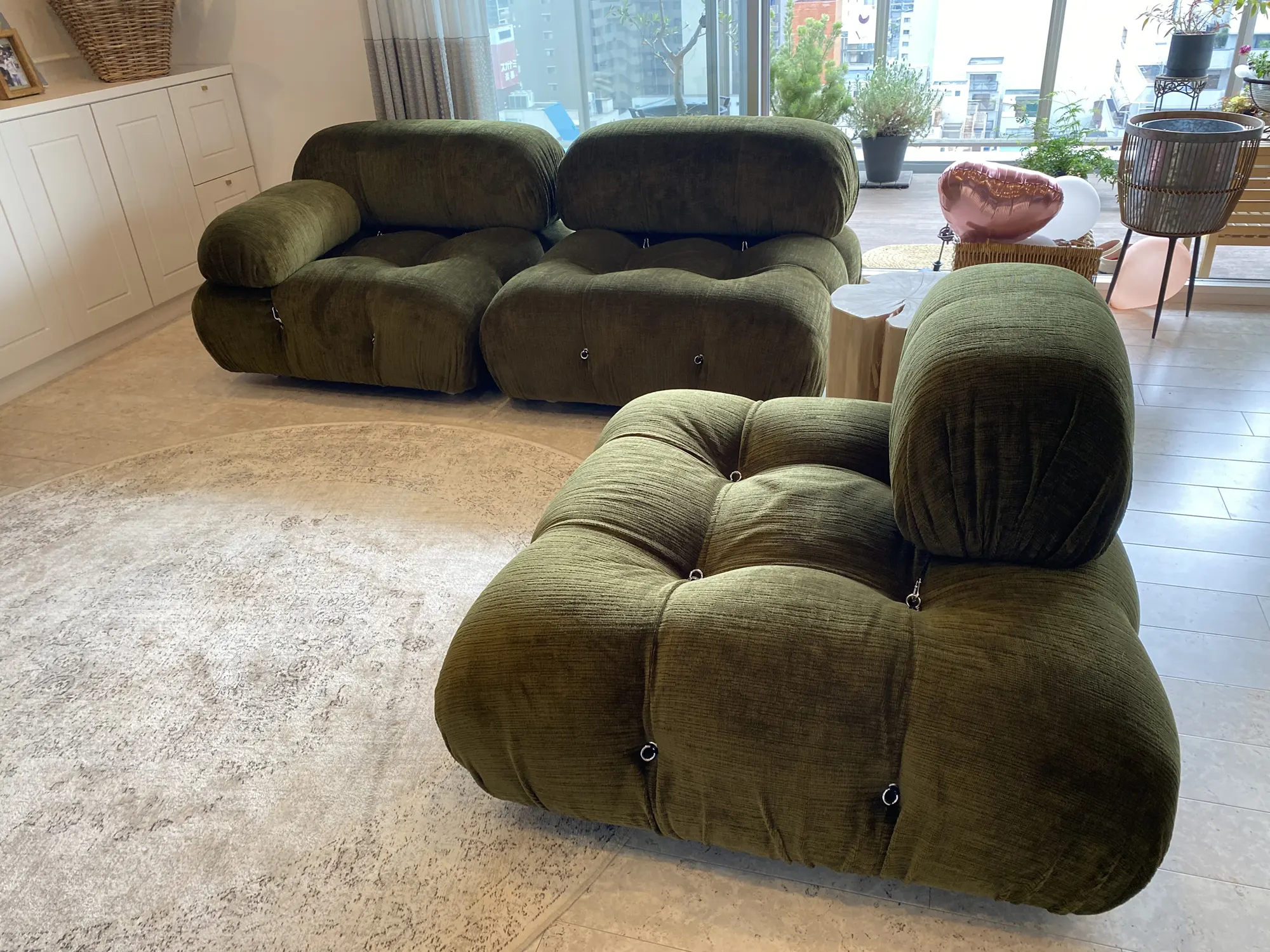 納品事例 B&B Italia Camaleonda ソファ、Gervasoni BRICK M