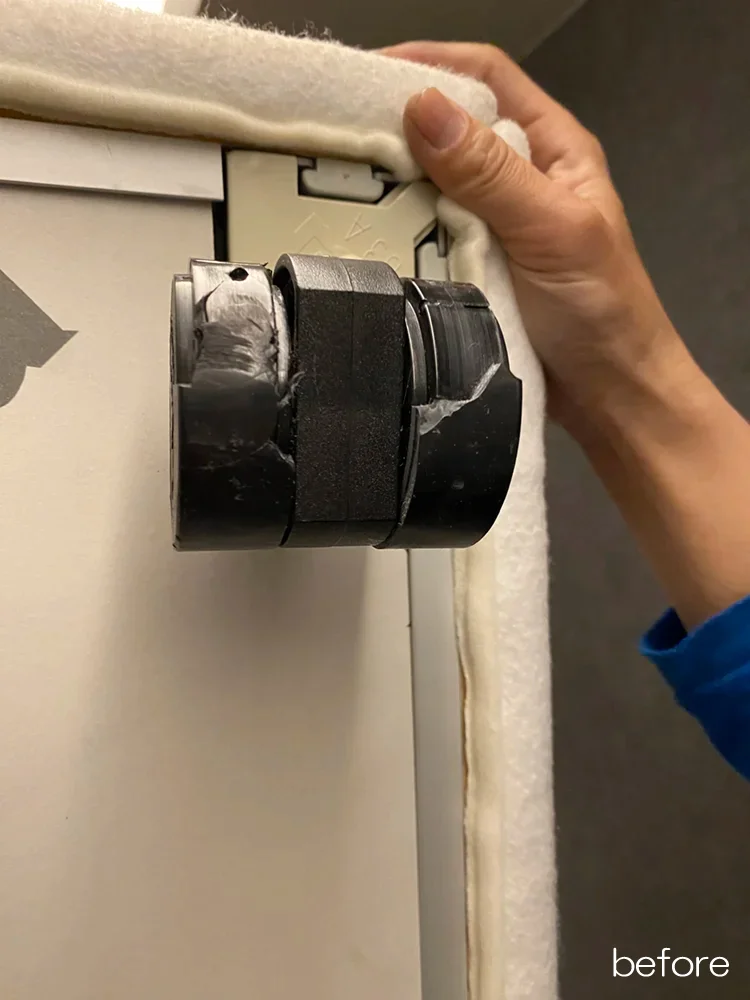 Flou(フルー) NATHALIE(ナタリー) ベッド ベッドカバー等パーツ交換 (交換前画像)