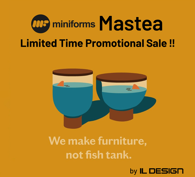 miniforms "Mastea" Promotional sale (sketch: Miniforms Creative Lab)