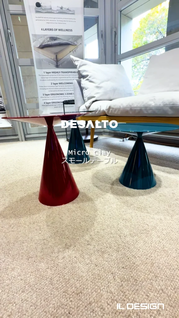 東京デザインセンター にて撮影した
3つの可愛らしいMicro Clayの動画です。
