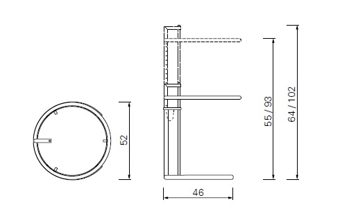 ClassiCon Adjustable Table drawing