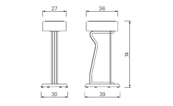 ClassiCon Bar Stool No.2 drawing