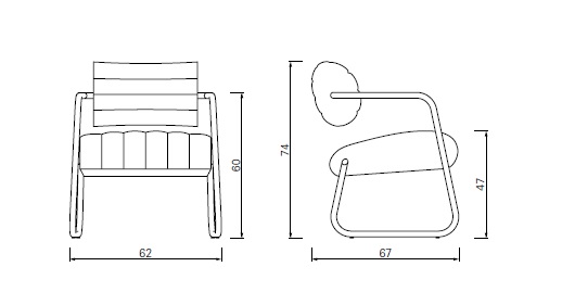 ClassiCon Bonaparte Armchair drawing