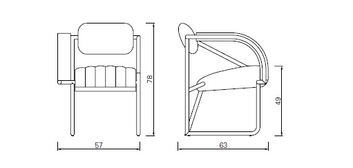 ClassiCon Non Conformist Armchair drawing