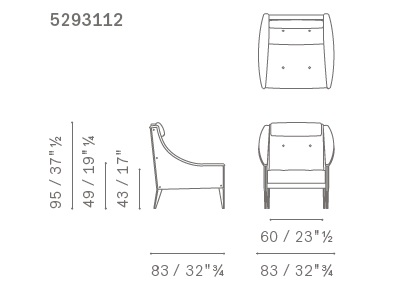 Dezza Lounge chair drawing