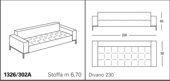 Zanotta ALFA drwing