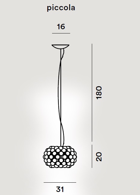 Caboche pendant piccola drawing