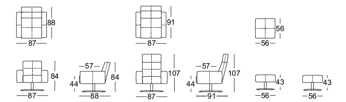 Rolf Benz 50 armchair drawing