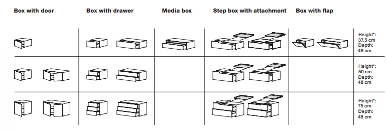 Rolf Benz 9000 CUBO drawing