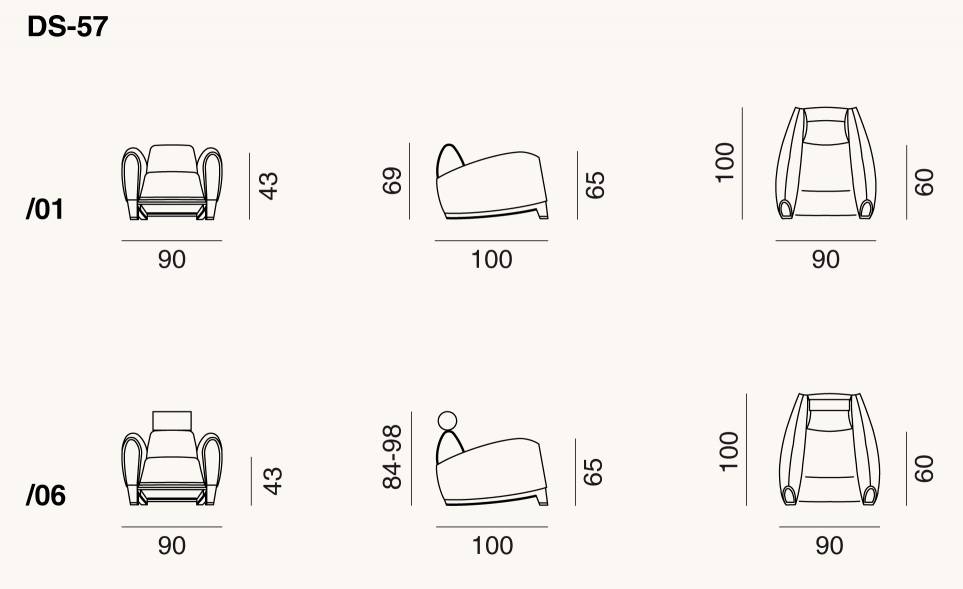 de Sede DS-57 drawing