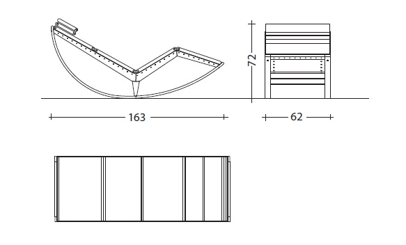 Cassina 837 CANAPO drawing