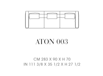 Giorgetti sofa aton drawing