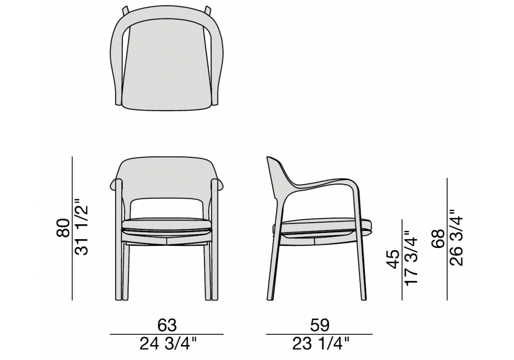 Porada Chair ELLA drawing