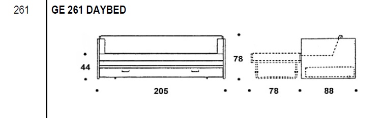 261 Daybed drawing