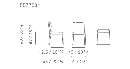 Louise chair drawing
