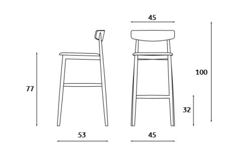 claretta_stool_drawing