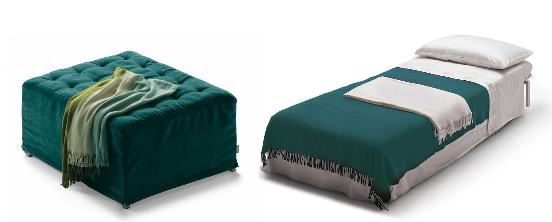 Milano Bedding (by Kover Srl) - "Dorsey Pouf" Ottoman Beds