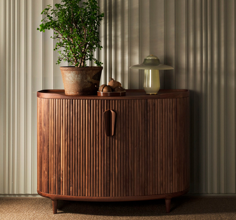 Revised "Amberley" High Cabinet Walnut Revised "Amberley" High Cabinet Walnut