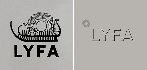 LYFA 新旧ロゴ